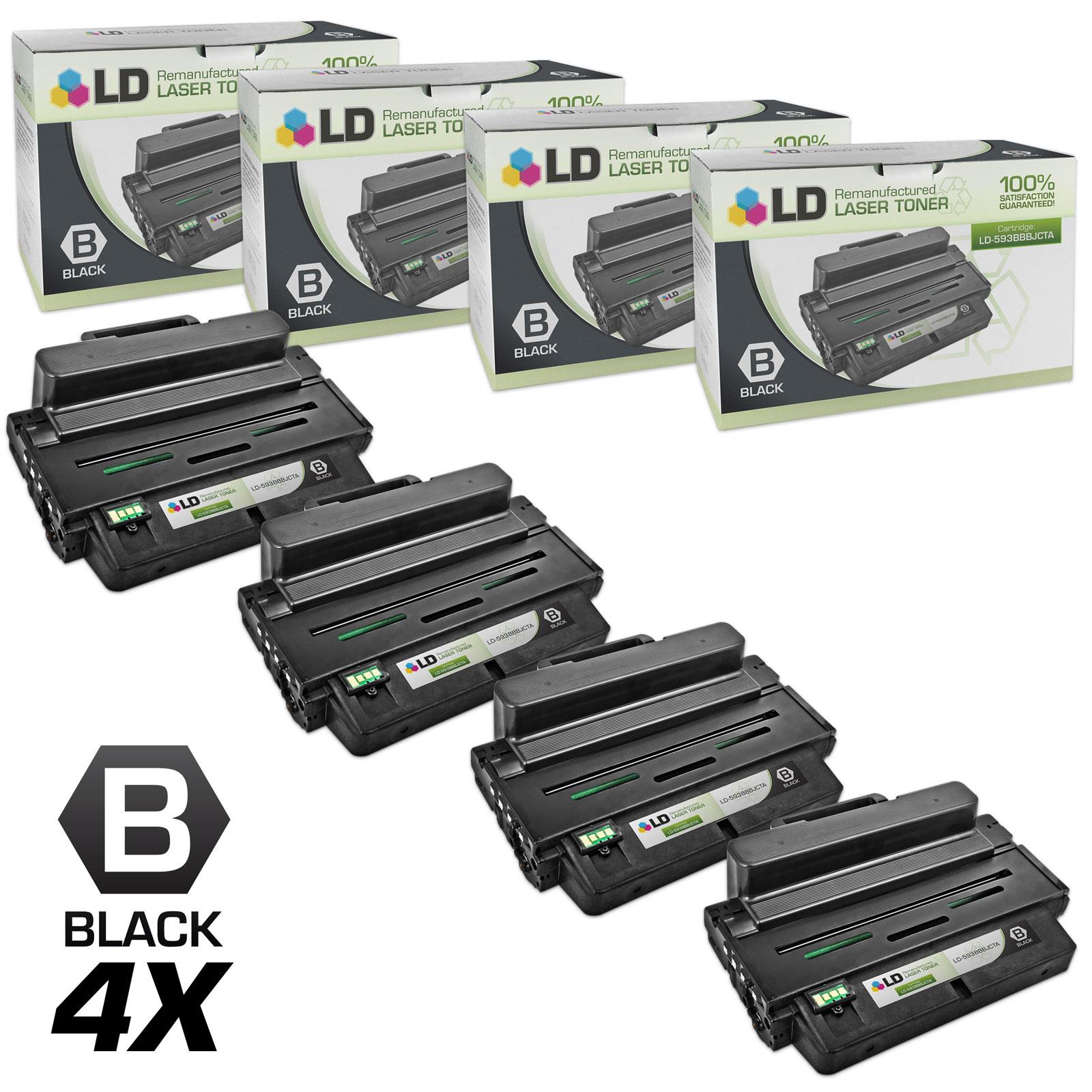 LD © Compatible Replacement for Dell 593 BBBJ Black Laser Toner Cartridge for use in Dell Multi Function B2375dfw, and B2375dnf Printers