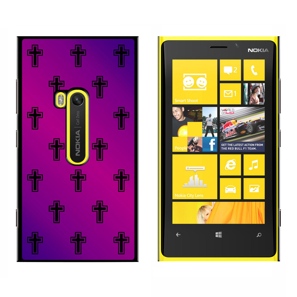 Crosses on Parade Christian Purple   Snap On Hard Protective Case for Nokia Lumia 920