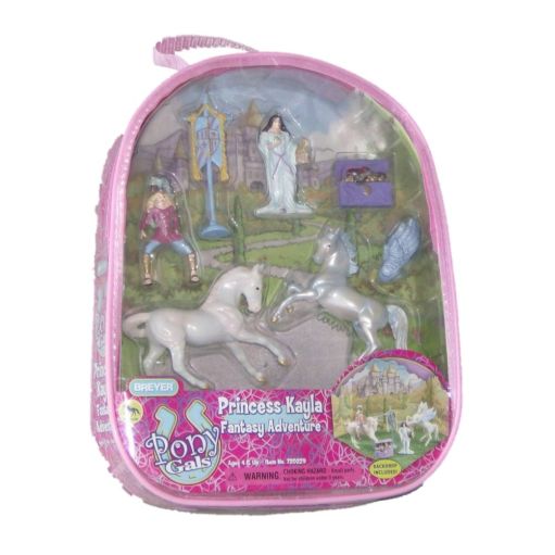 Breyer Pony Gals Princess Kayla Fantasy Adventure 8 Piece Play Set with 2 Horses