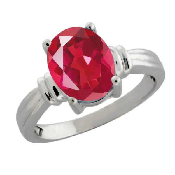 2.50 Ct Oval Last Dance Pink Mystic Quartz 18K White Gold Ring