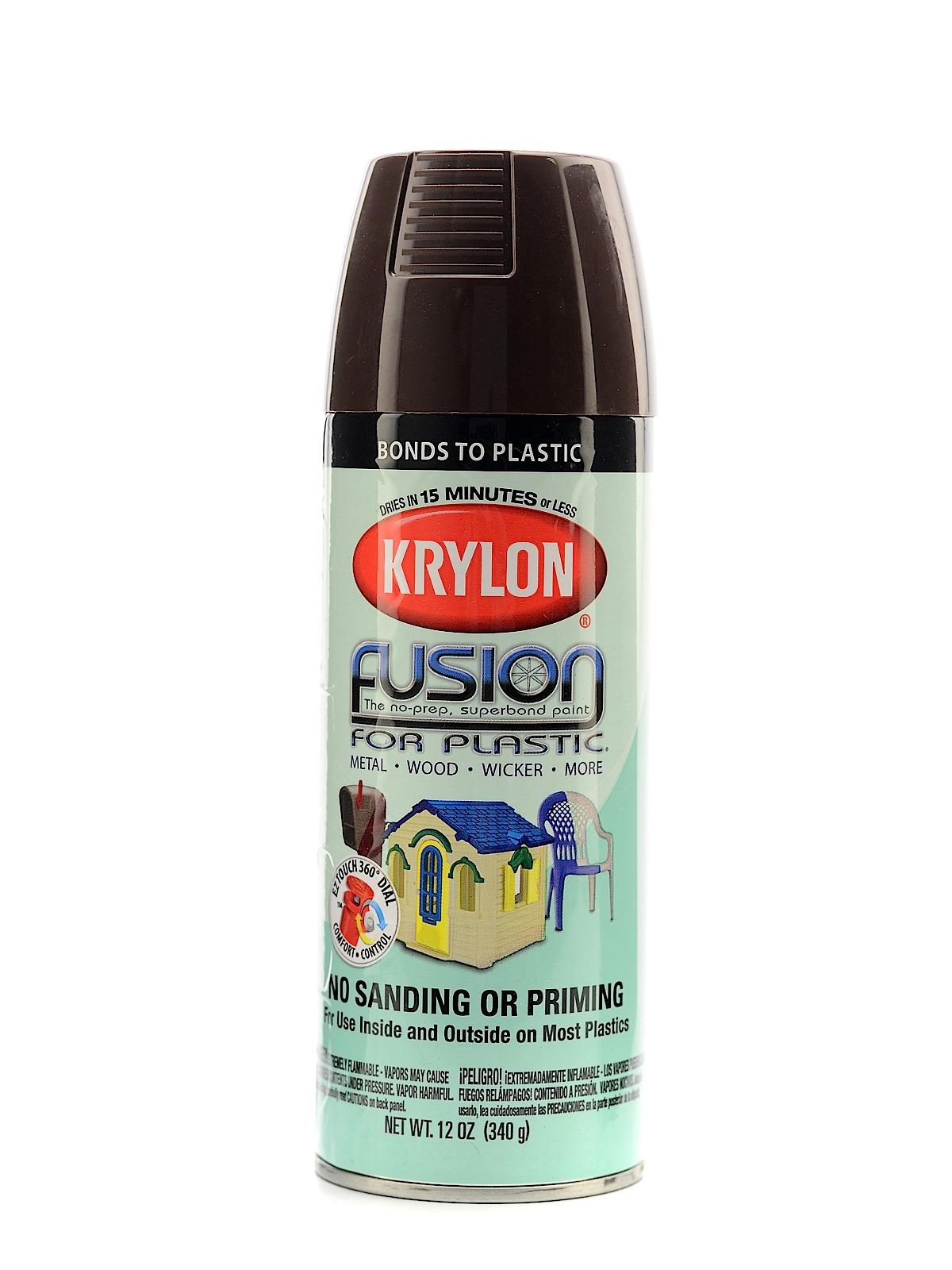 Krylon Fusion Spray Paint for Plastic espresso gloss 