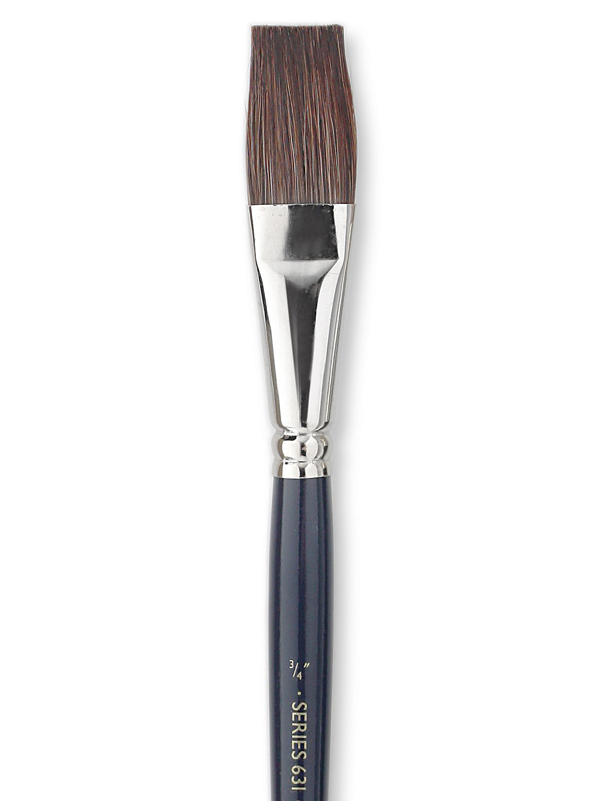 Winsor & Newton Series 631 One Stroke Dark Ox Hair Brushes 3/4 in.