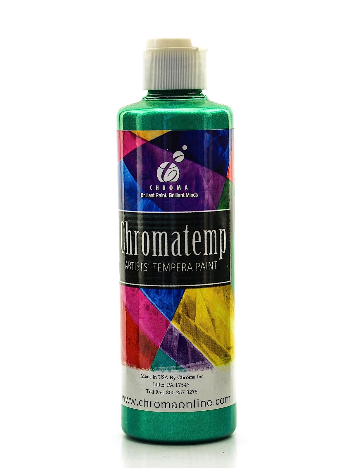 Chroma Inc. ChromaTemp Pearlescent Tempera Paint green 500 ml