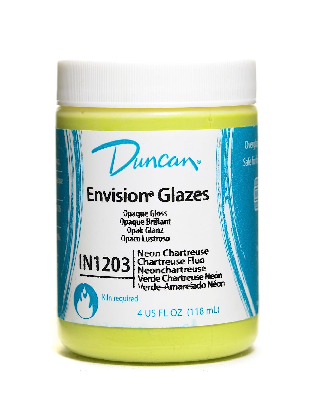 Duncan Toys Envision Glazes neon chartreuse opaque 4 oz.