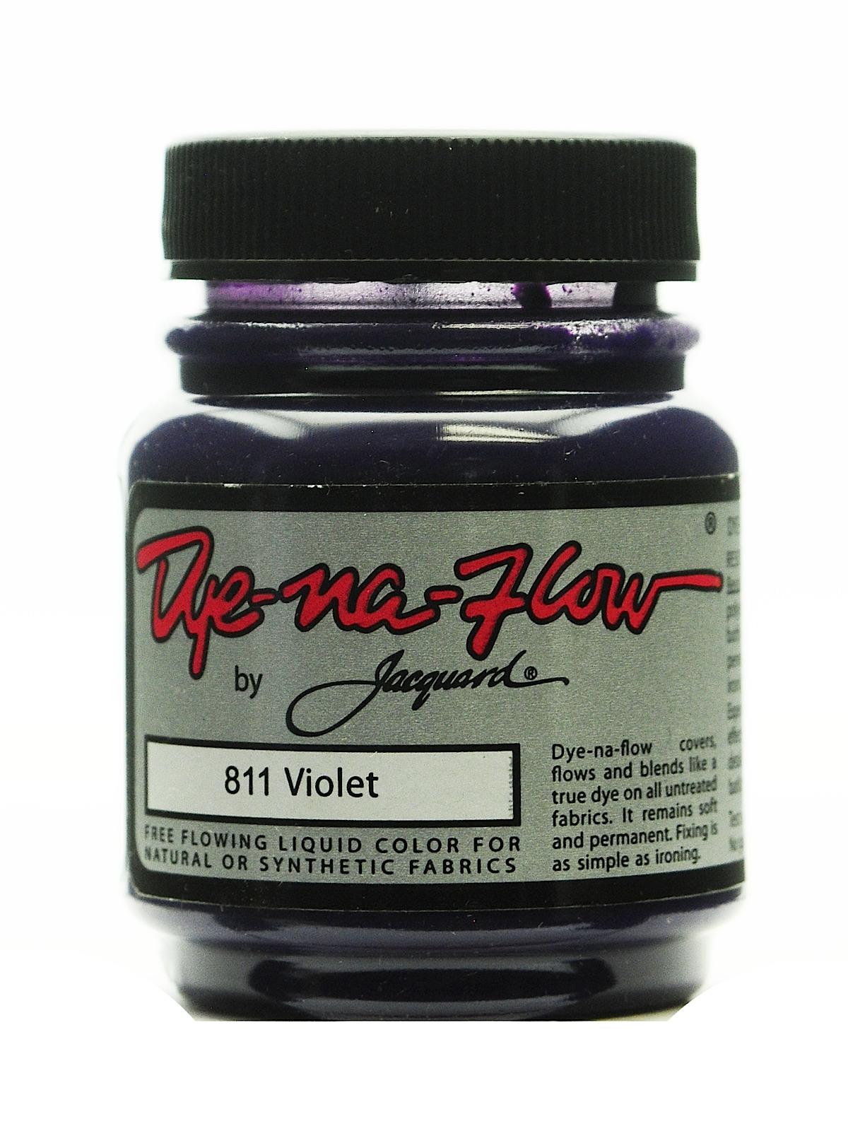 Jacquard Dye Na Flow Fabric Colors violet 2 1/4 oz. 811 [Pack of 4]