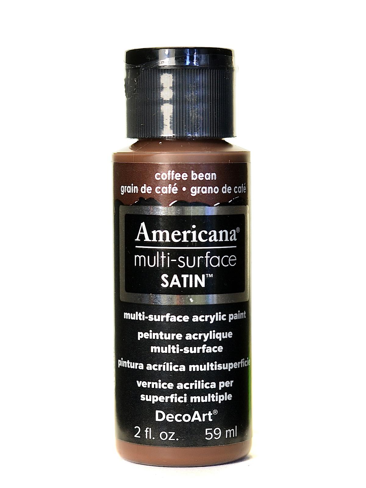 DecoArt Americana Multi Surface Satin Acrylics 2 oz. cocoa bean