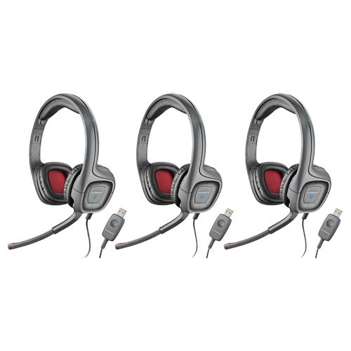 Plantronics Audio 655 USB Stereo Corded Headset (3 Pack)