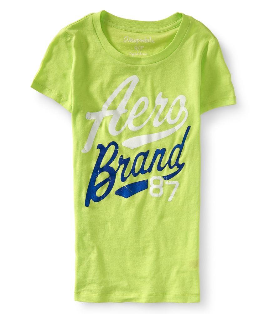 Aeropostale Womens Script Logo Graphic T Shirt 435 XS