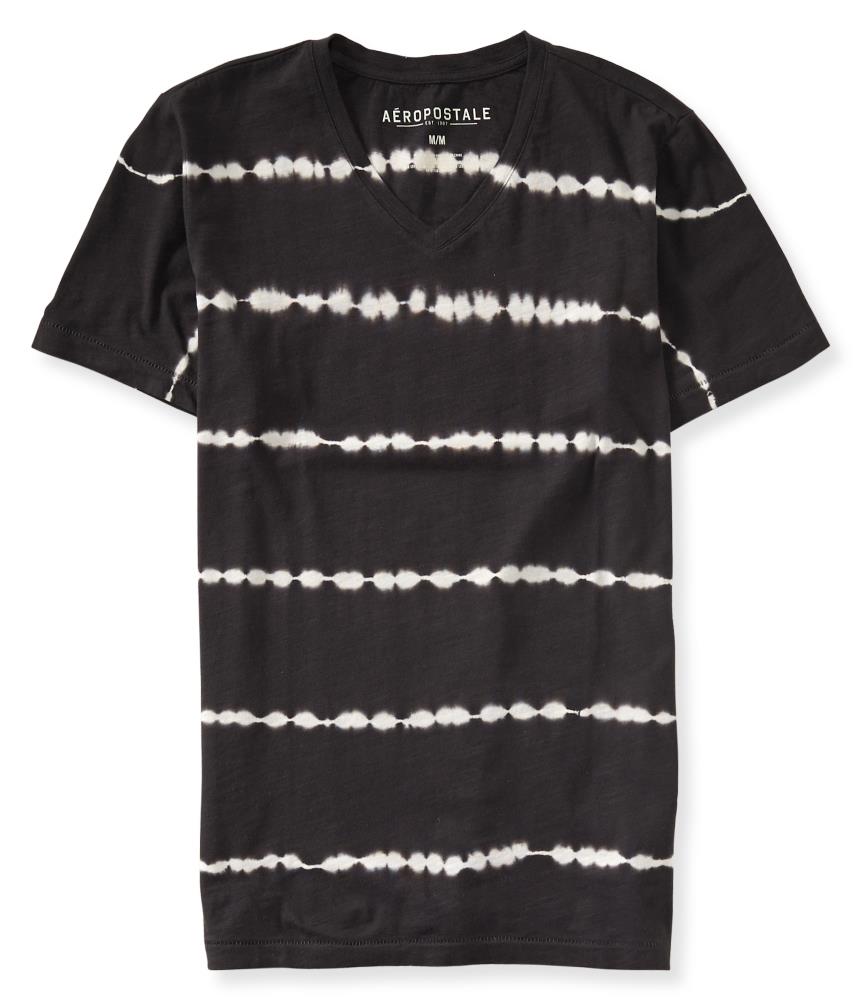Aeropostale Mens Faded Striped Graphic T Shirt 464 L