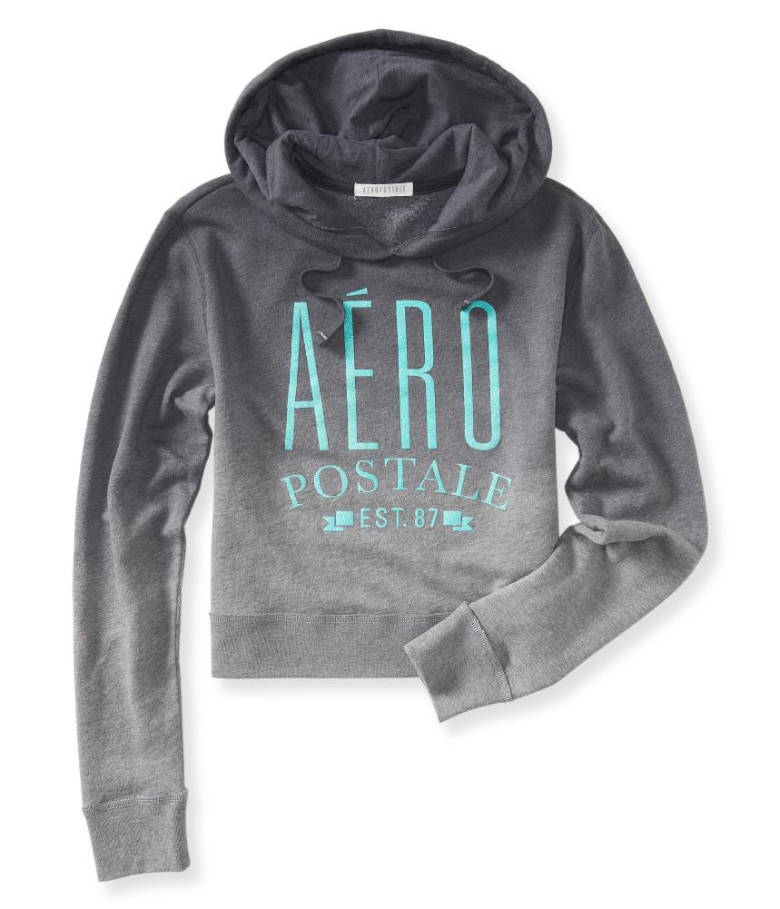 Aeropostale Womens Sparkle Print Pullover Hoodie Sweatshirt 053 XS