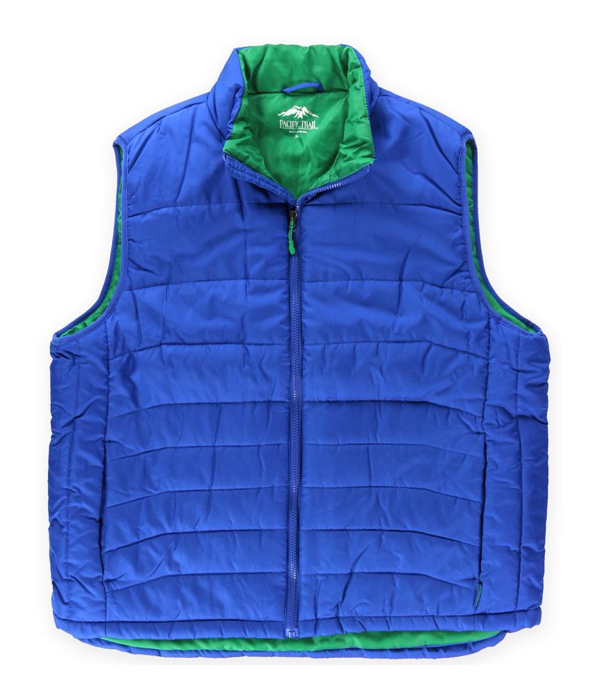 Pacific Trail Mens Solid Puffer Vest blue S
