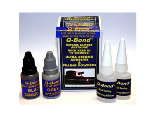 Q Bond QB2 Quick Bonding Adhesive Kit   5ml Bottle & Aluminum Filling Powders