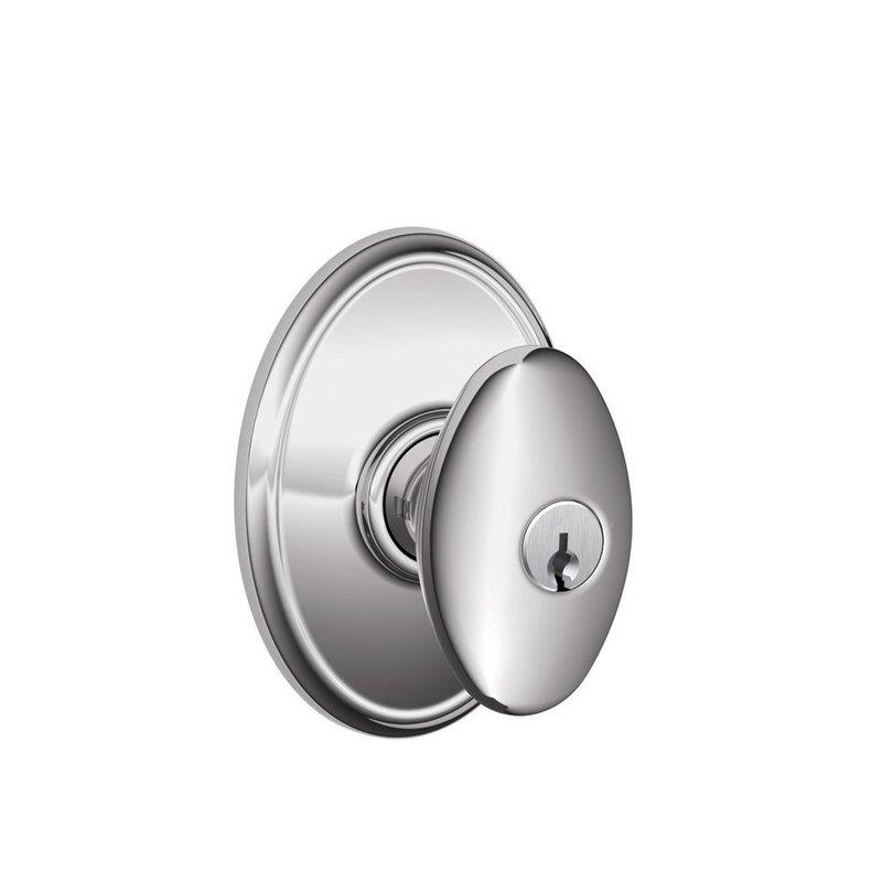 Schlage Siena Bright Chrome Keyed Entry Knob F51 SIE 625