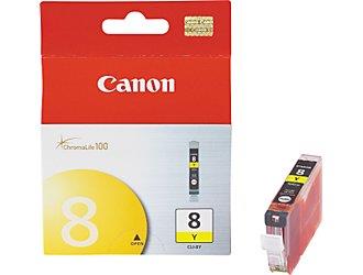 Canon CLI 8Y  8Y OEM Ink Cartridge: Yellow Yields 280 Pages