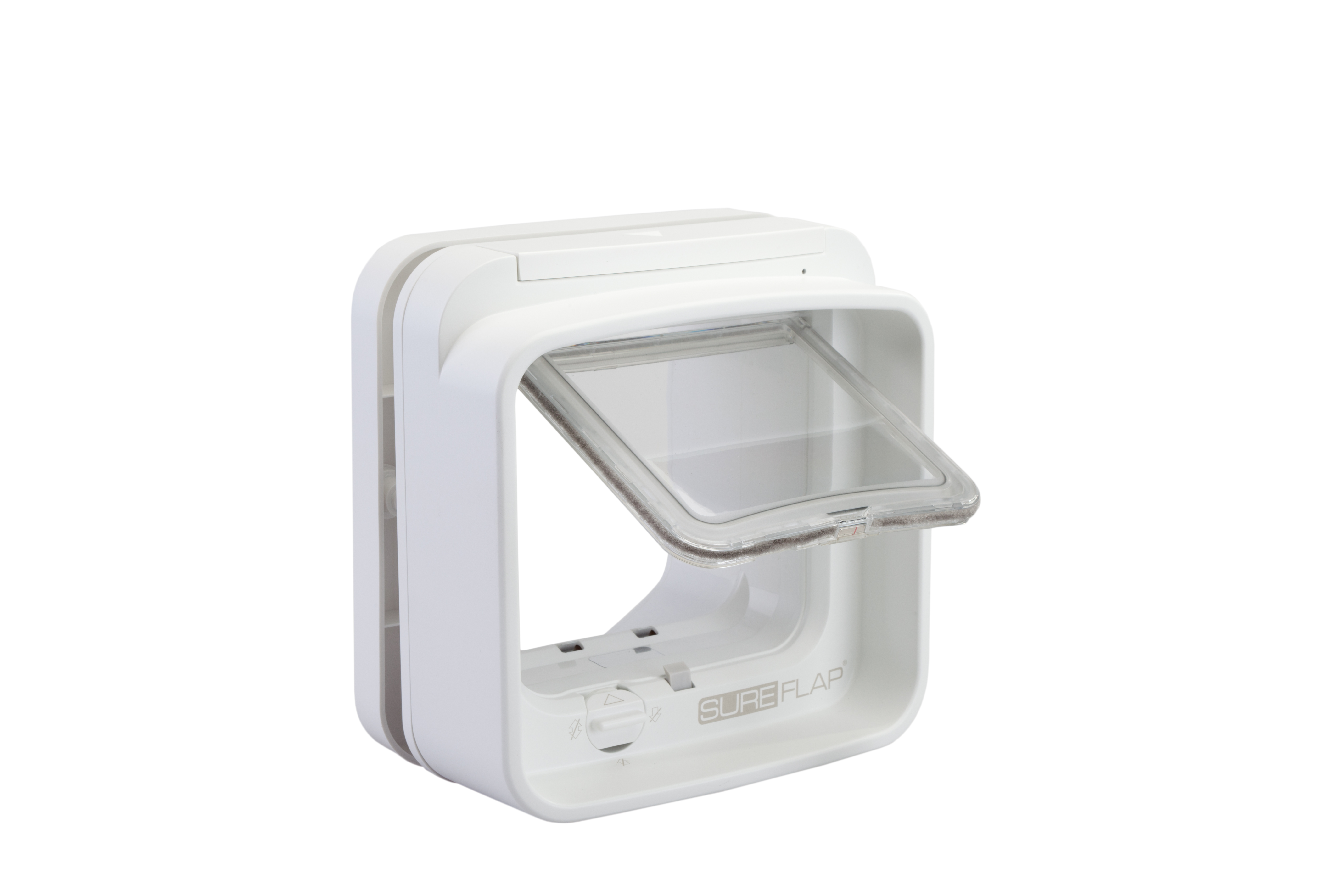 SureFlap DualScan Microchip Cat Door (White)   Microchip or Collar Tag