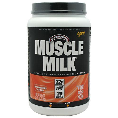 CytoSport Muscle Milk   Strawberries N' Crème, 2.47 lbs (1120 g)