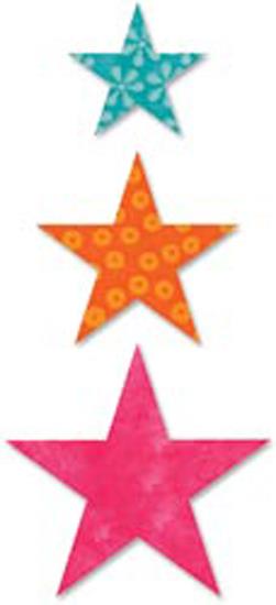 GO! Fabric Cutting Dies Star 2"; 3" & 4"