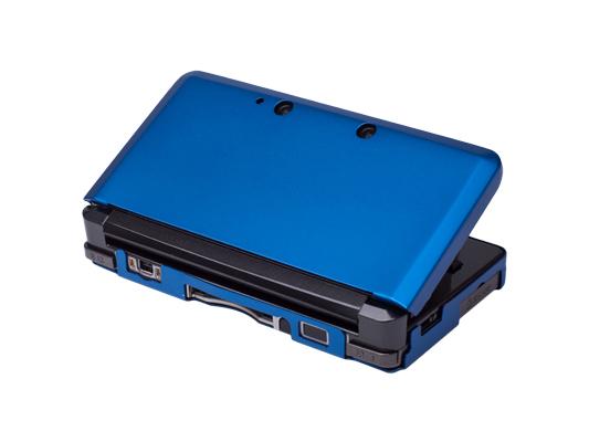 Dark Blue Aluminium Hard Shell Case Skin Cover For Nintendo 3DS XL LL