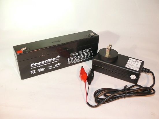 12V 2.3Ah NP2.3 12 BP2.3 12 GP GH1222 Battery and Charger Combo