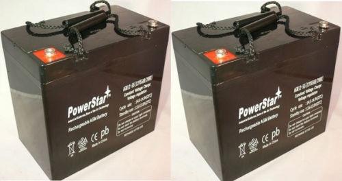 12V 55Ah INVACARE PRONTO M50 M6 M71 M91 M94 R2 R51 LX Battery   2 Pack