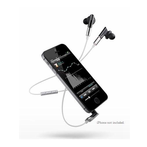 Onkyo IE CTI300 In Ear Headphones with In Line Apple Controls and Mic (Black)