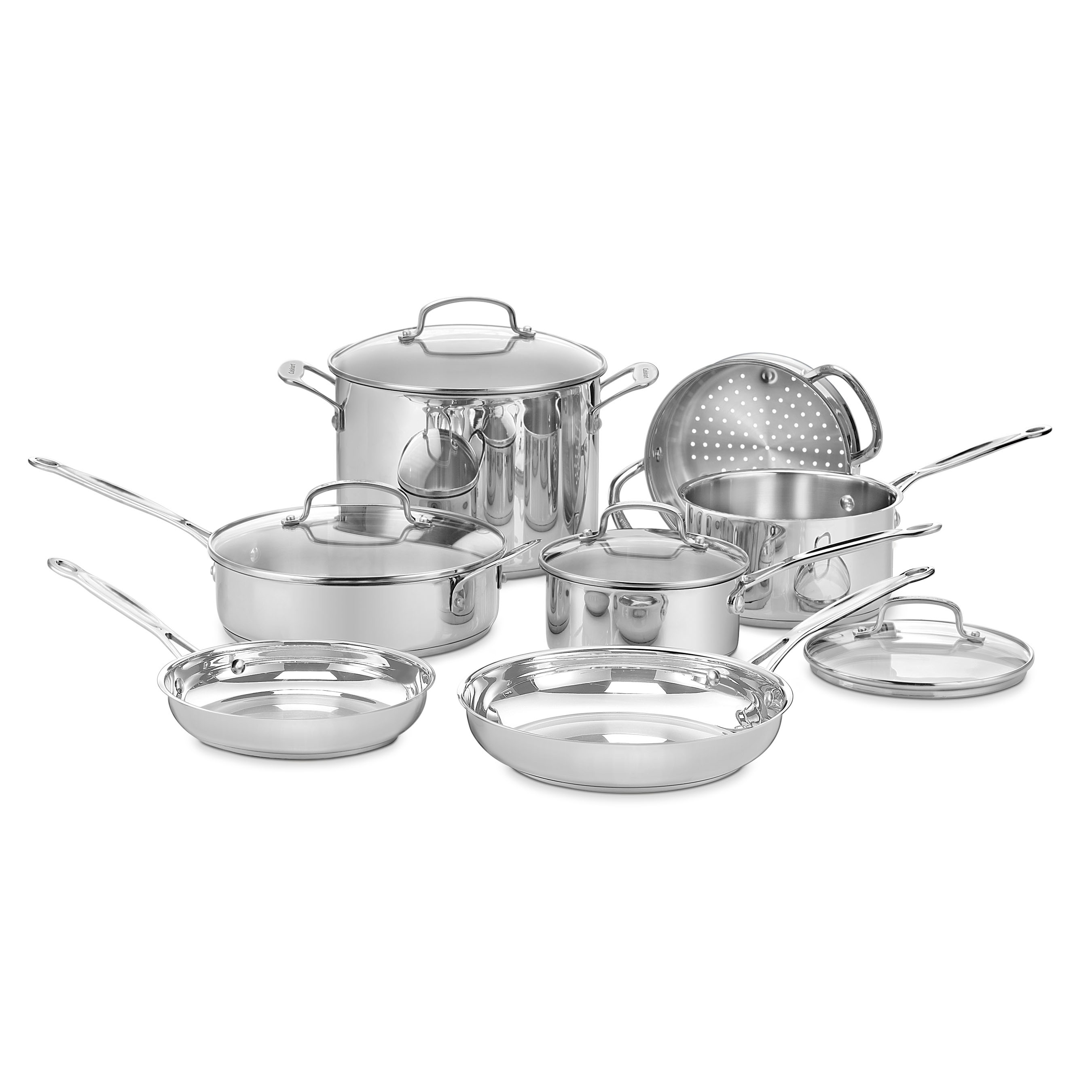 Cuisinart 77 11G Chef's Classic Stainless 11 Piece Cookware Set