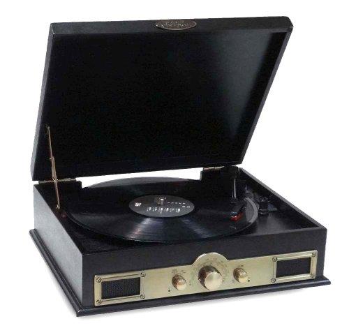 Pyle Audio PYLPTT30BKB Pyle Ptt30bk Classic Style Turntable With Bluetooth