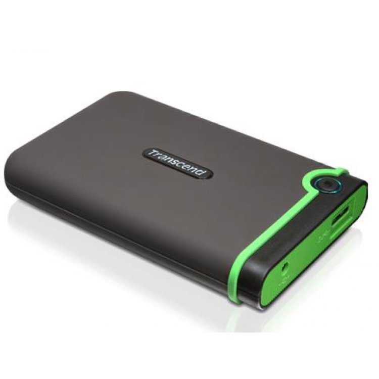 Transcend 500GB USB 3.0 StoreJet 25 Mobile External 2.5" Shock Resistant Hard Drive Grey Model TS500GSJ25M3