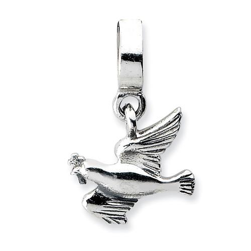 Sterling Silver Reflections Dove Dangle Bead