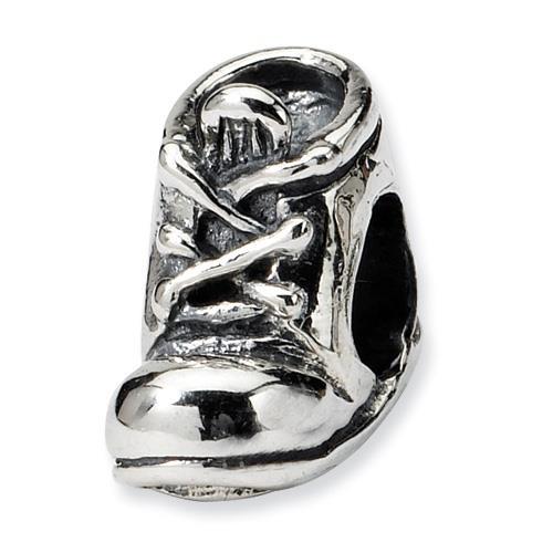 Sterling Silver Reflections Baby Shoe Bead