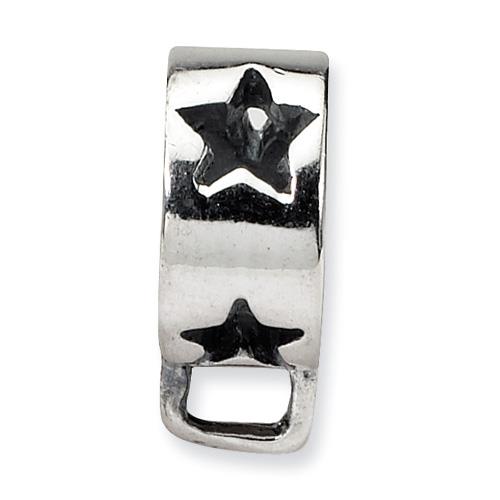 Sterling Silver Reflections Star with Loop for Click on Bead