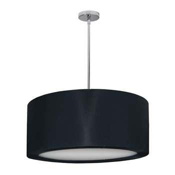 Dainolite 4 Lite Polished Chrome Pendant, Black Lycra Shade   JAS 25P PC 901