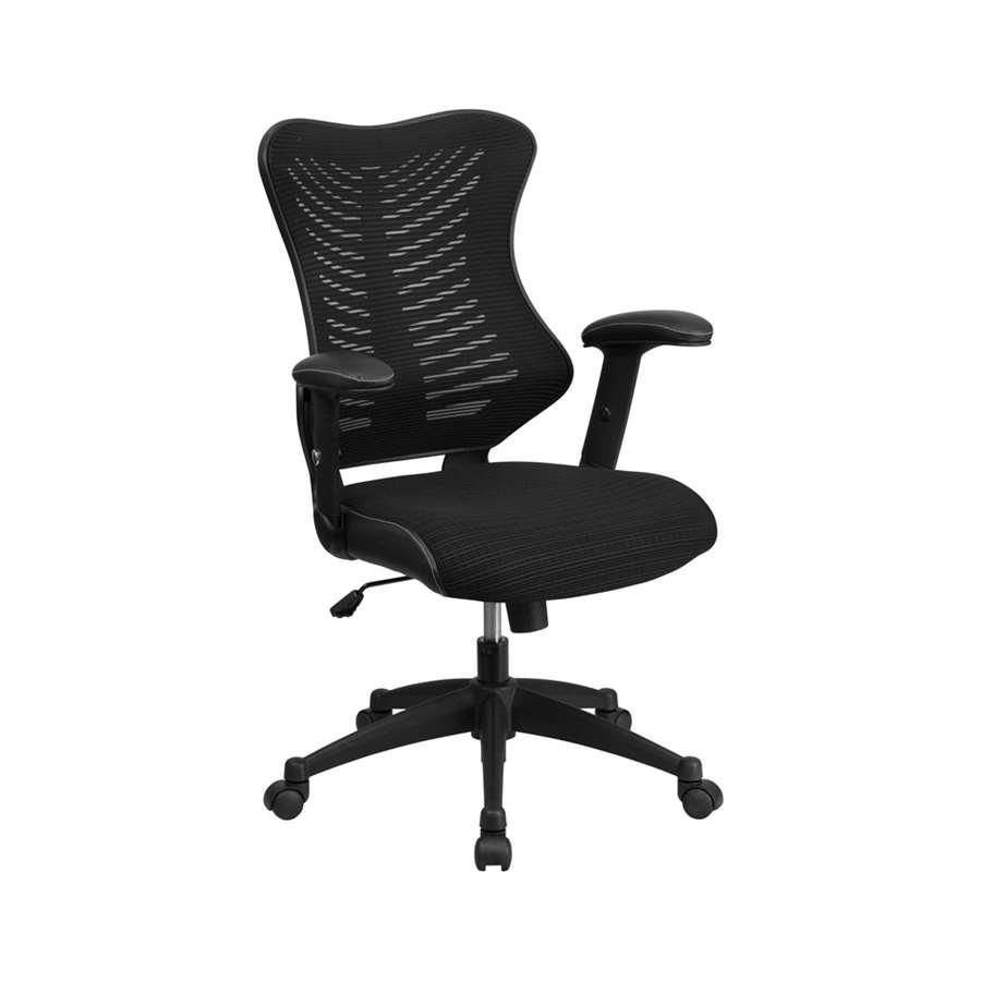 Flash Furniture High Back Black Mesh Chair With Nylon Base [BL ZP 806 BK GG]