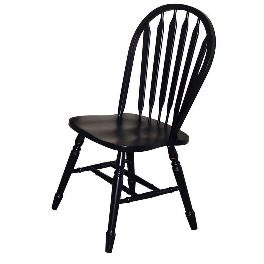 Sunset Trading Sunset Arrowback Chair 38" Antique Black   DLU 820 AB