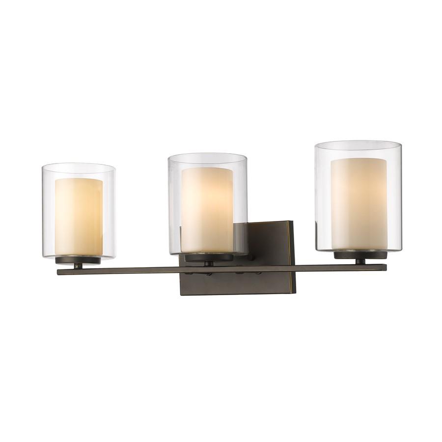 Z Lite Willow 3 Light Vanity Light, Olde Bronze   426 3V OB