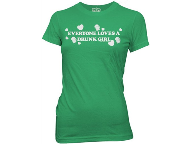 Everyone loves a drunk girl t shirt womens st patricks day t shirt