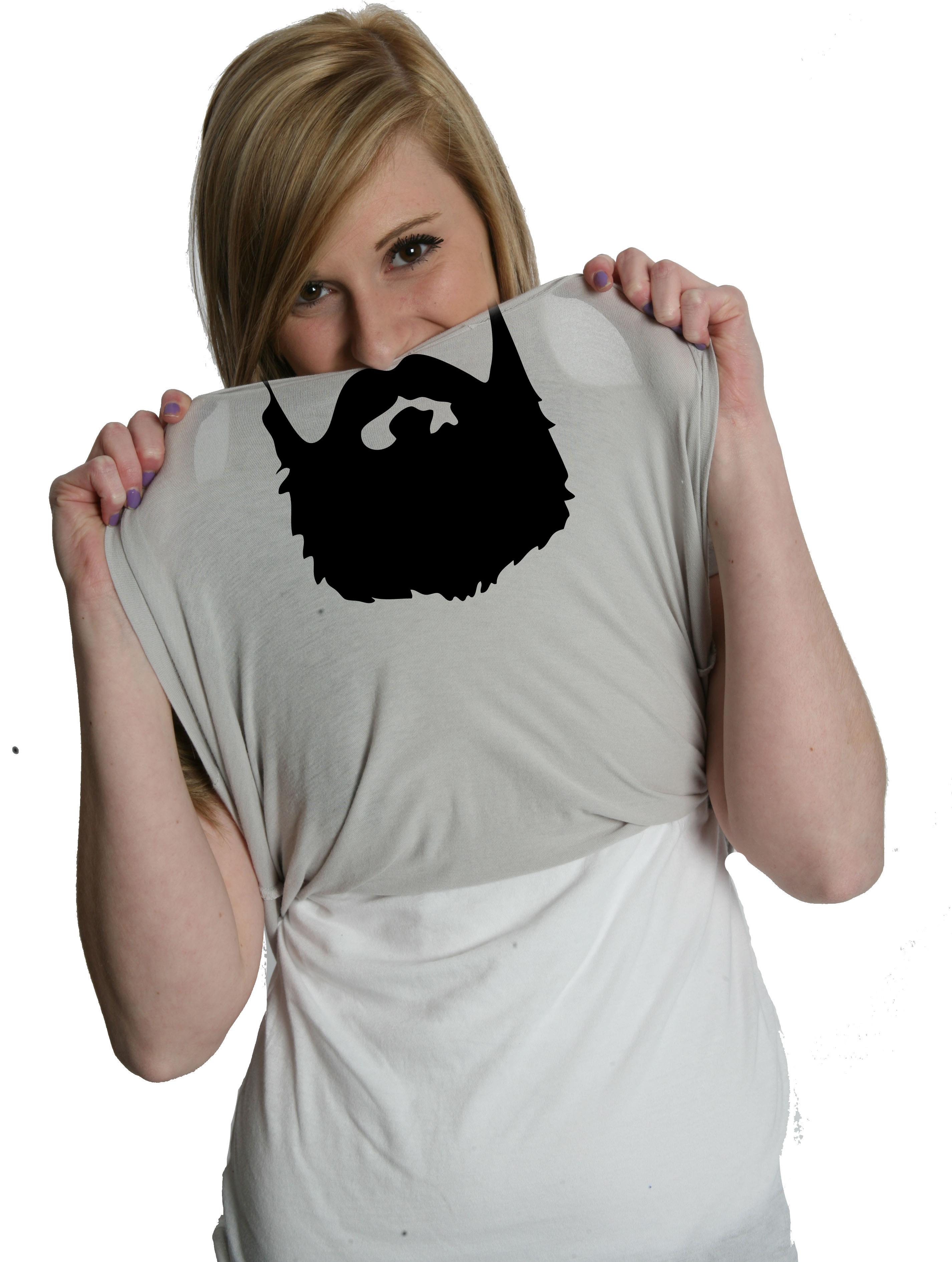 Ask Me About My Beard T Shirt Funny Facial Hair Flipup Tee For Women S