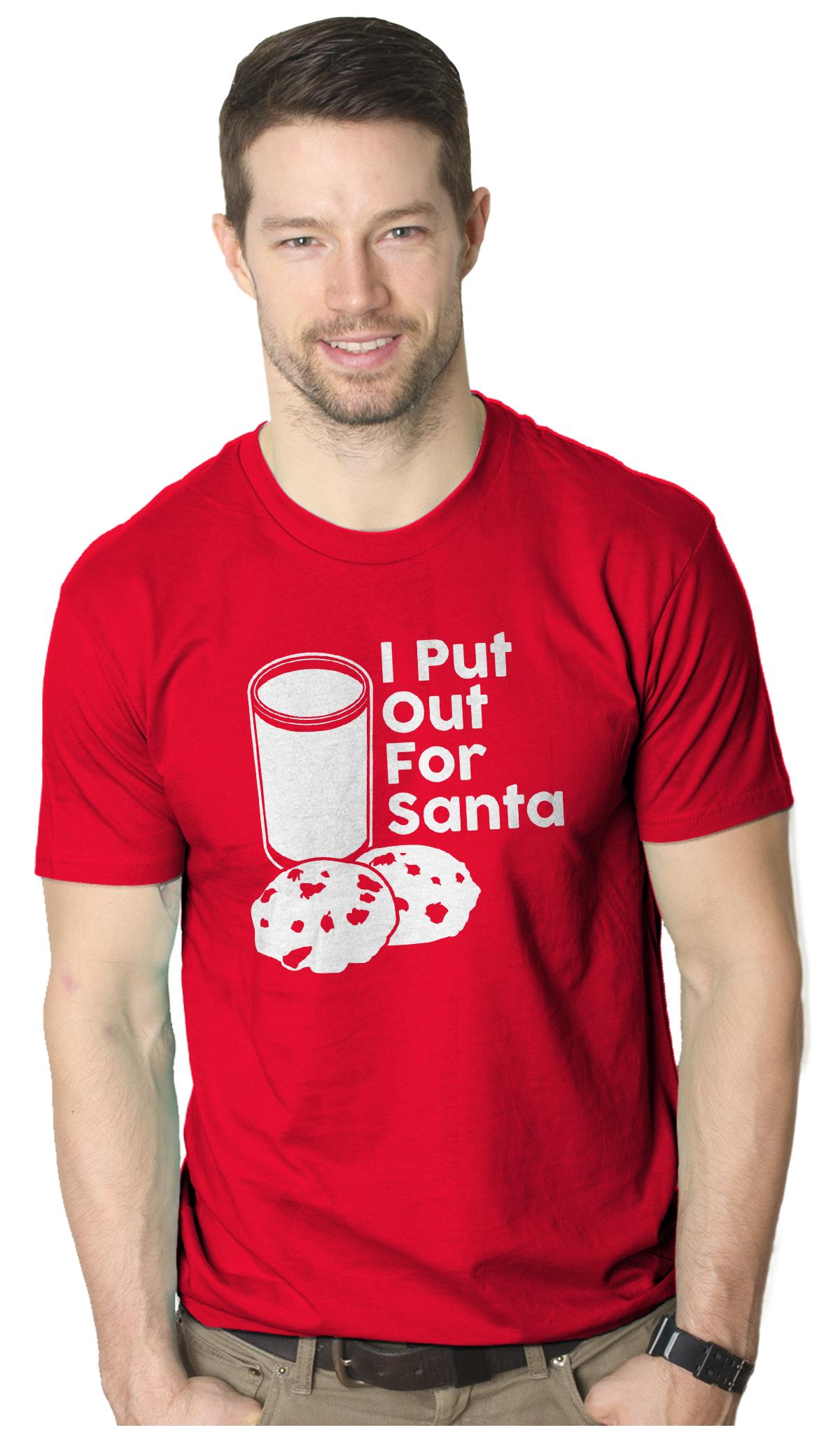 I Put Out for Santa T Shirt Funny Festive Holiday Christmas Tee  XXL
