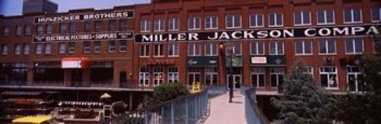 Bricktown Mercantile building along the Bricktown Canal, Bricktown, Oklahoma City, Oklahoma, USA Print by Panoramic