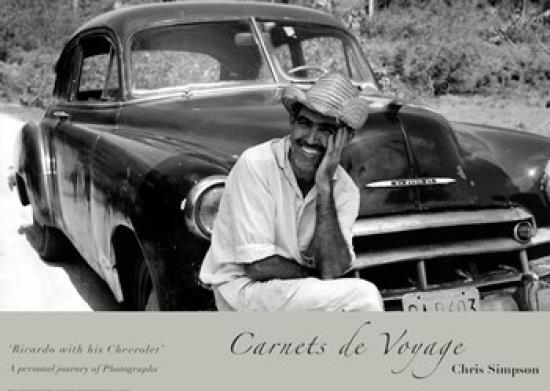 Ricardo With His Chevrolet Poster Print by Chris Simpson (28 x 20)