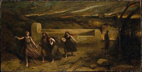 The Burning of Sodom (formerly 'The Destruction of Sodom') Poster Print by Corot (18 x 24)