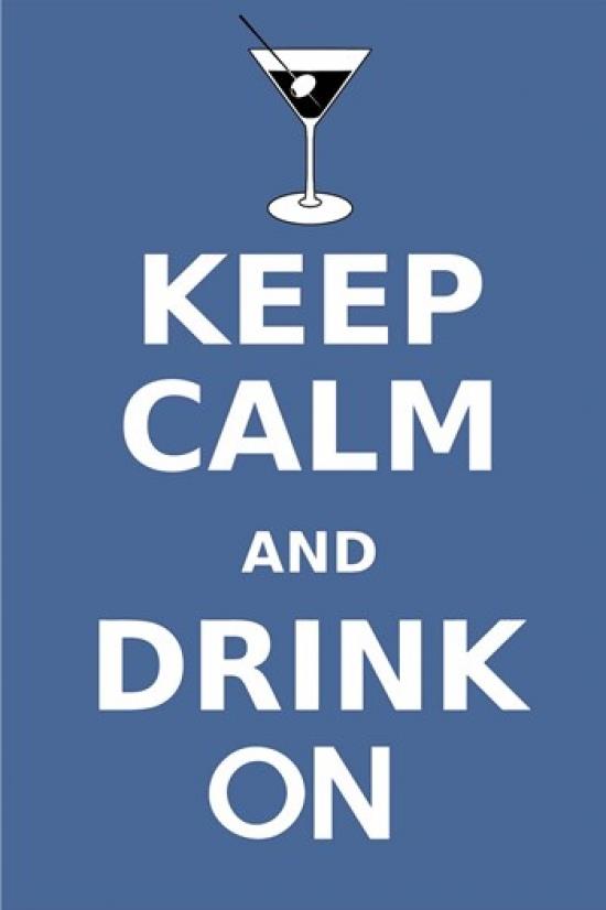 Keep Calm and Drink Martini Poster Print by Marcus Jules (12 x 19)