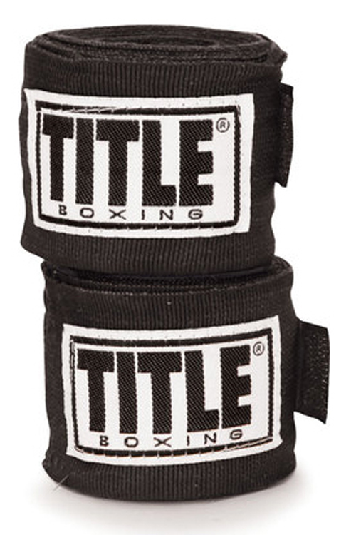 Title Boxing 120" Semi Elastic Handwraps Black