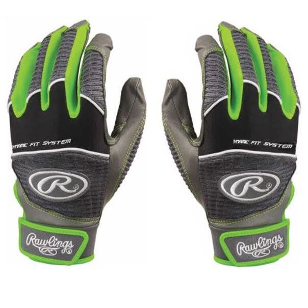 Rawlings Adult Workhorse 950 Series Batting Gloves   Small   Lime Green