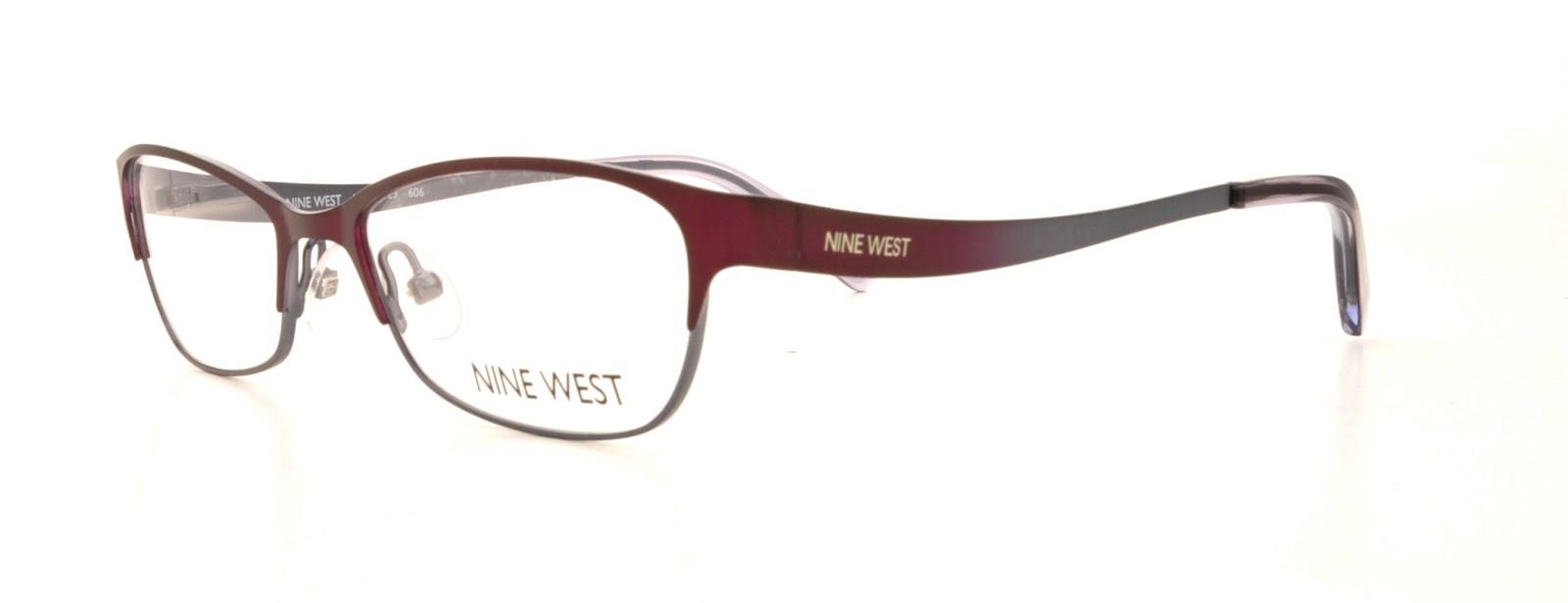 NINE WEST Eyeglasses NW1029 606 Wine Grey 52MM