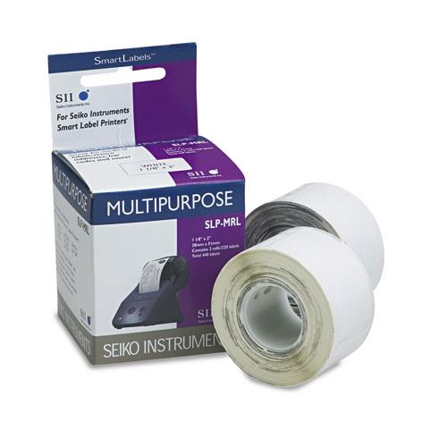 Self Adhesive Multiuse Labels, 1 1/8 x 2, White, 440/Box
