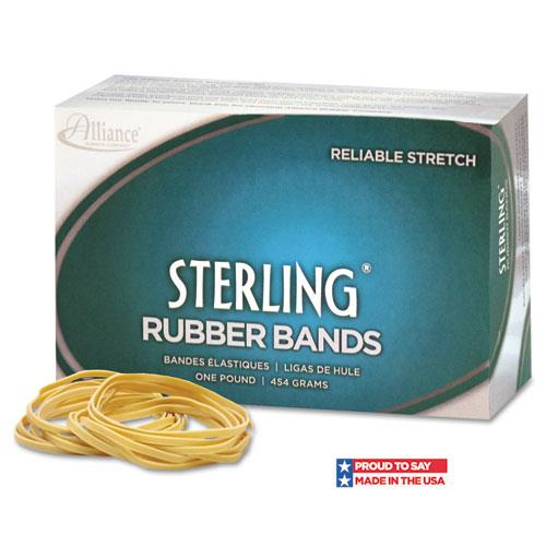 Alliance 24335 Sterling Ergonomically Correct Rubber Bands, #33, 3 1/2 x 1/8, 850 Bands/1lb Box