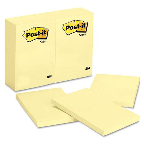 Original Notes, 4 X 6, Canary Yellow, 12 100 Sheet Pads/Pack