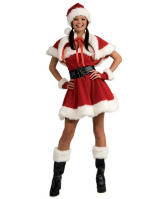 Womens Small 6 10 Deluxe Velvet Classic Sexy Red Mrs. Santa Claus Costume