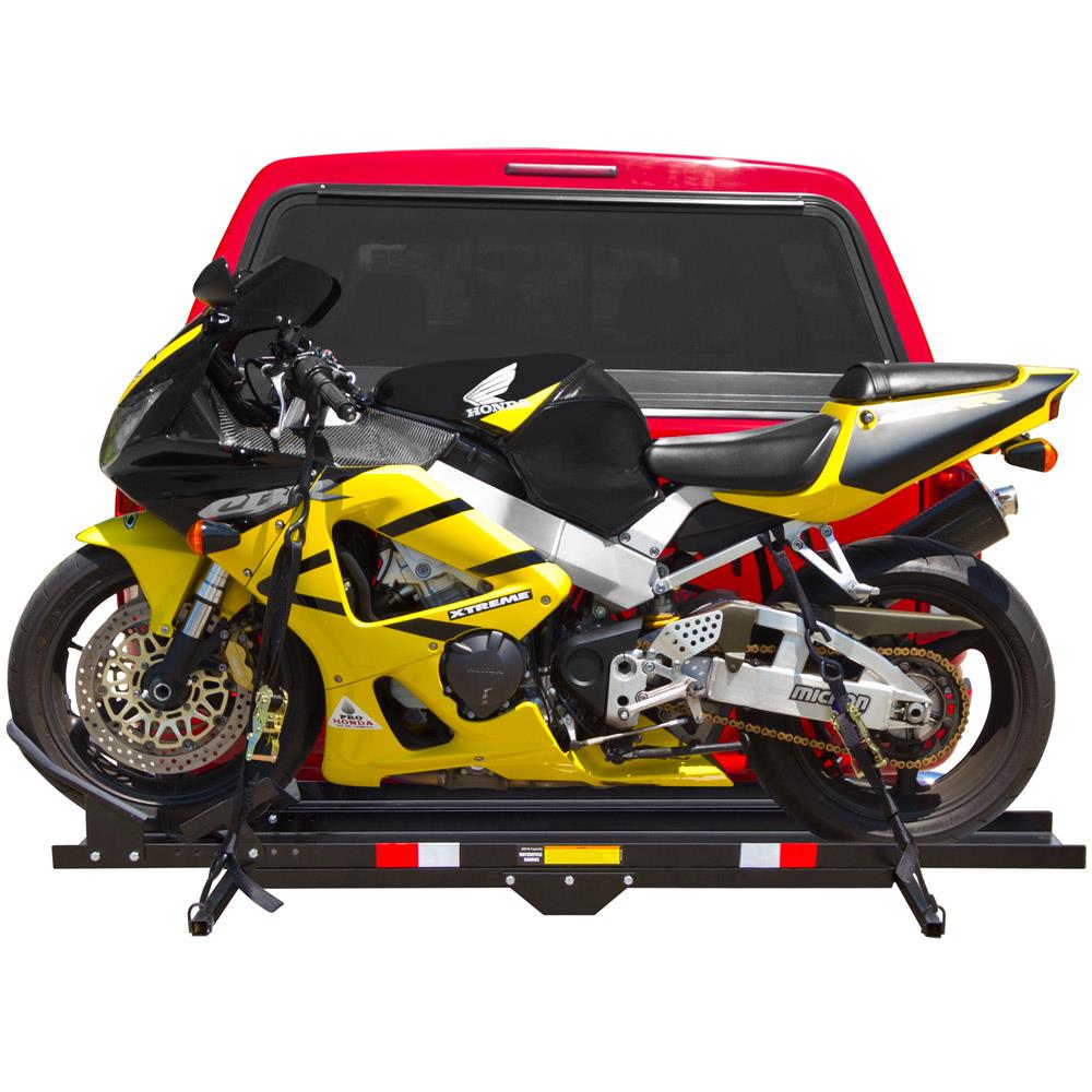 Black Widow Steel Hitch Mount 600 lb Motorcycle Carrier